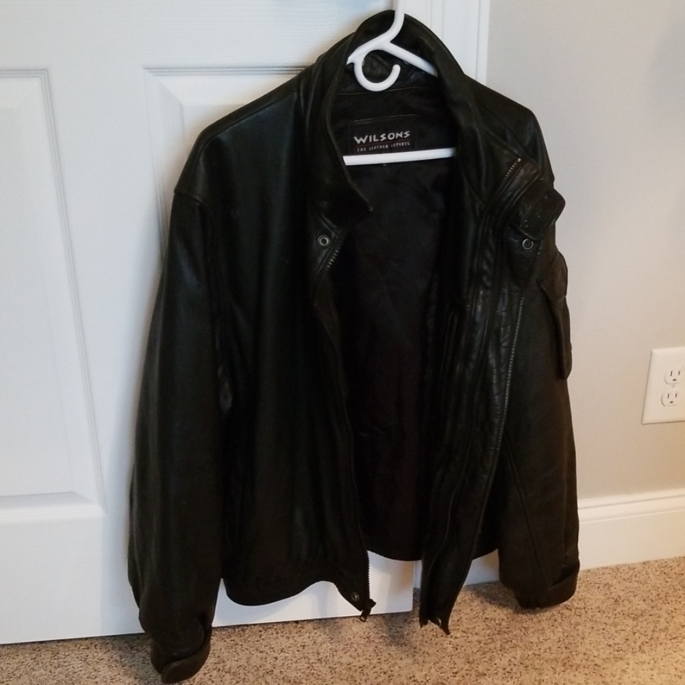 Leather coat